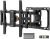 Perlegear UL-Listed Full Motion TV Wall Mount for 40–86 Inch Flat Curved TVs up to 132 lbs, 12″/16″ Wood Studs, TV Mount Bracket with Tool-Free Tilt, Swivel, Extension, Max VESA 600 x 400mm, PGLF15